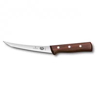 Victorinox Boning Knife Curved Narrow Blade 12cm | Wood