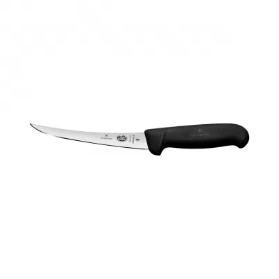 Victorinox Boning Knife Curved Flexible Narrow Blade Fibrox 12cm | Black