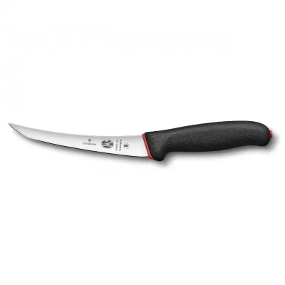 Victorinox Boning Knife Curved Flexible Narrow Blade Dual Grip Fibrox 15cm | Black