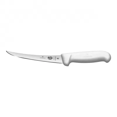 Victorinox Boning Knife Curved Flexible Narrow Blade Fibrox 15cm | White