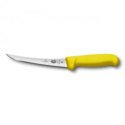 Victorinox Boning Knife Curved Flexible Narrow Blade Fibrox 15cm | Yellow