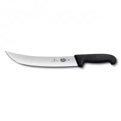 Victorinox Cimeter Knife Curved Wide Blade Fibrox 25cm | Black