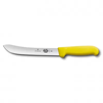 Victorinox Butcher Knife Heavy Stiff Blade Fibrox 18cm | Yellow