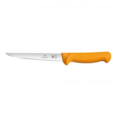 Victorinox Swibo Boning Knife Straight Wide Blade 18cm | Yellow