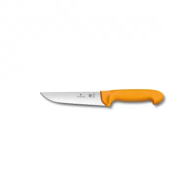 Victorinox Swibo Butcher Knife Straight Back Blade 14cm | Yellow