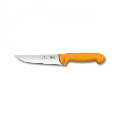 Victorinox Swibo Butcher Knife Straight Back Blade 16cm | Yellow
