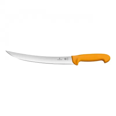 Victorinox Swibo Butcher Knife Curved Stiff Blade 26cm | Yellow