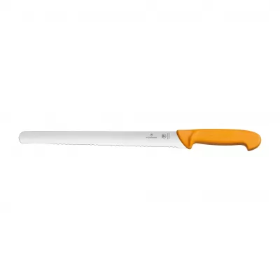 Victorinox Swibo Slicing Knife Round Wavy Blade 30cm | Yellow