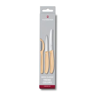 Victorinox Swiss Classic Paring Knife & Peeler Set Orange | 3 Piece
