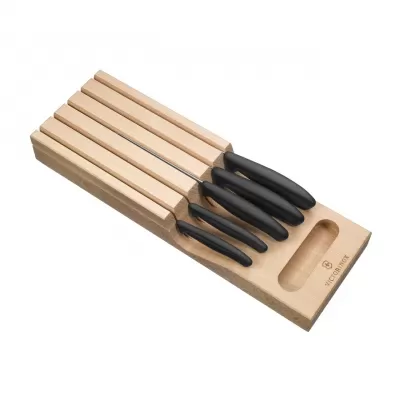 Victorinox Swiss Classic Knives with In-Drawer Knife Holder | 6 Piece
