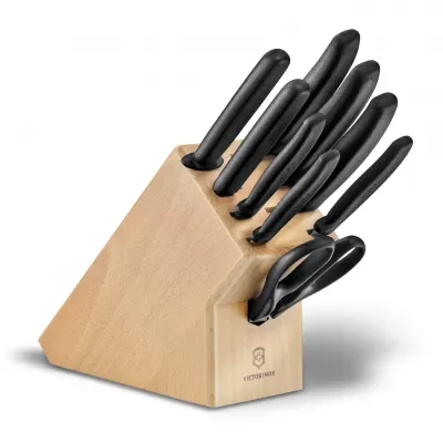 Victorinox Swiss Classic Cutlery Block Beechwood | 9 Piece