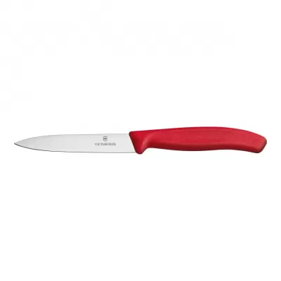 Victorinox Swiss Classic Paring Knife Straight Edge Blade 10cm | Red