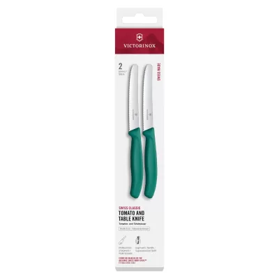 Victorinox Swiss Classic Steak/Tomato Knife 11cm New Green | 2 Piece