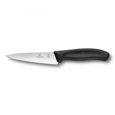 Victorinox Swiss Classic Cooks/Carving Knife Wide Blade 22cm | Black