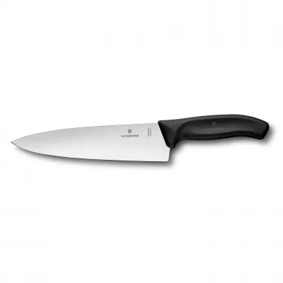 Victorinox Swiss Classic Cooks/Carving Knife Wide Blade 20cm | Black