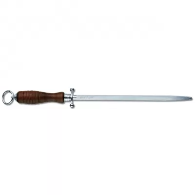 Victorinox Kitchen Sharpening Steel Round Middle Fine Cut Redwood | 27cm