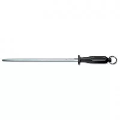 Victorinox Butcher Sharpening Steel Round Middle Fine Cut Black | 30cm