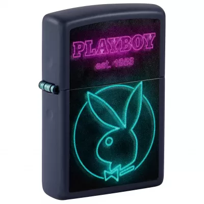 Zippo Playboy Neon Design | Black Matte