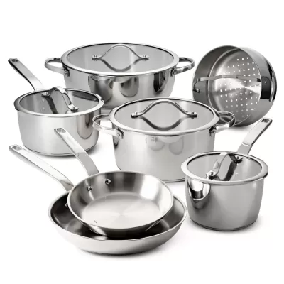 Tramontina Tempo Tri-Ply Base Stainless Steel Cookware Set | 7 Piece