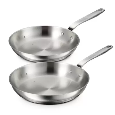 Tramontina Tempo Tri-Ply Base Stainless Steel Fry Pan | 25cm & 30cm