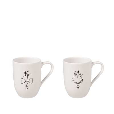 Villeroy and Boch Statement Mug 290ml 2 Piece | Mr & Mrs