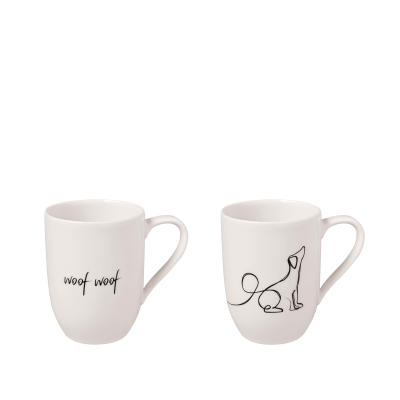Villeroy and Boch Statement Mug 290ml 2 Piece | Dog