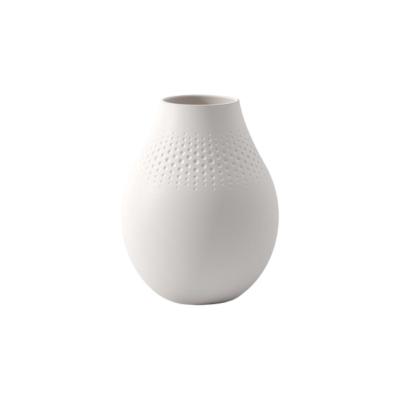 Villeroy and Boch Manufacture Collier Blanc Perle Vase | 15.9x20.4cm