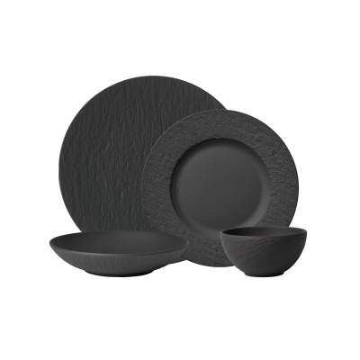 Villeroy and Boch Manufacture Rock Dinner Set | 8 Piece