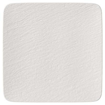 Villeroy and Boch Manufacture Rock Blanc Gourmet Plate | 32.1x32.1cm
