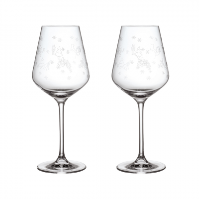 Villeroy and Boch Christmas Toy's Delight Red Wine Goblet 200ml | Set of 2