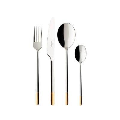 Villeroy and Boch Ella Partially Gold Plated Cutlery Set | 24 Piece