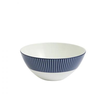 Wedgwood Gio Pinstripe Blue Cereal Bowl | 16cm