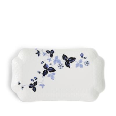 Wedgwood Wild Strawberry Inky Blue Rectangular Dish | 25.7cm