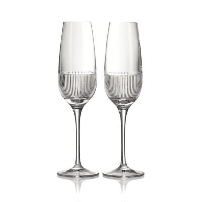 Wedgwood Helia Colonnade Flute Glass 335ml | 2 Piece