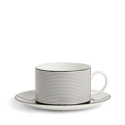 Wedgwood Vera Wang Luxe Graphite Teacup Saucer V2 | 235ml
