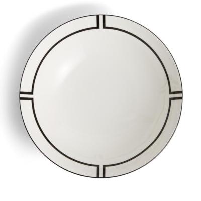 Wedgwood Vera Wang Luxe Graphite Round Serving Bowl | 28.5cm