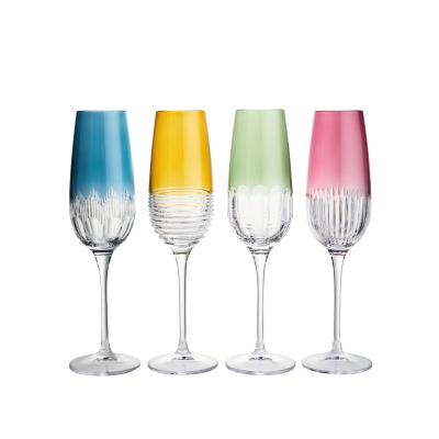 Waterford Mixology Flute Mixed 335ml Coloured | 4 Piece
