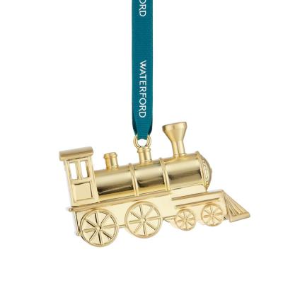 Waterford Golden Metal Ornament | Steam Train