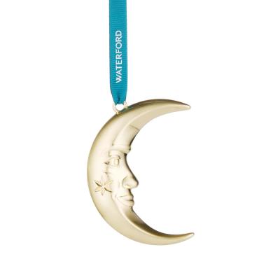 Waterford Golden Metal Ornament | Moon
