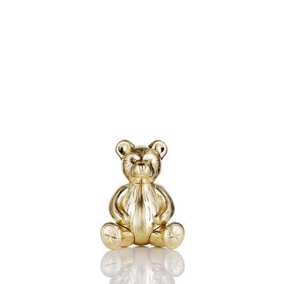Waterford Golden Metal Ornament | Sitting Teddy