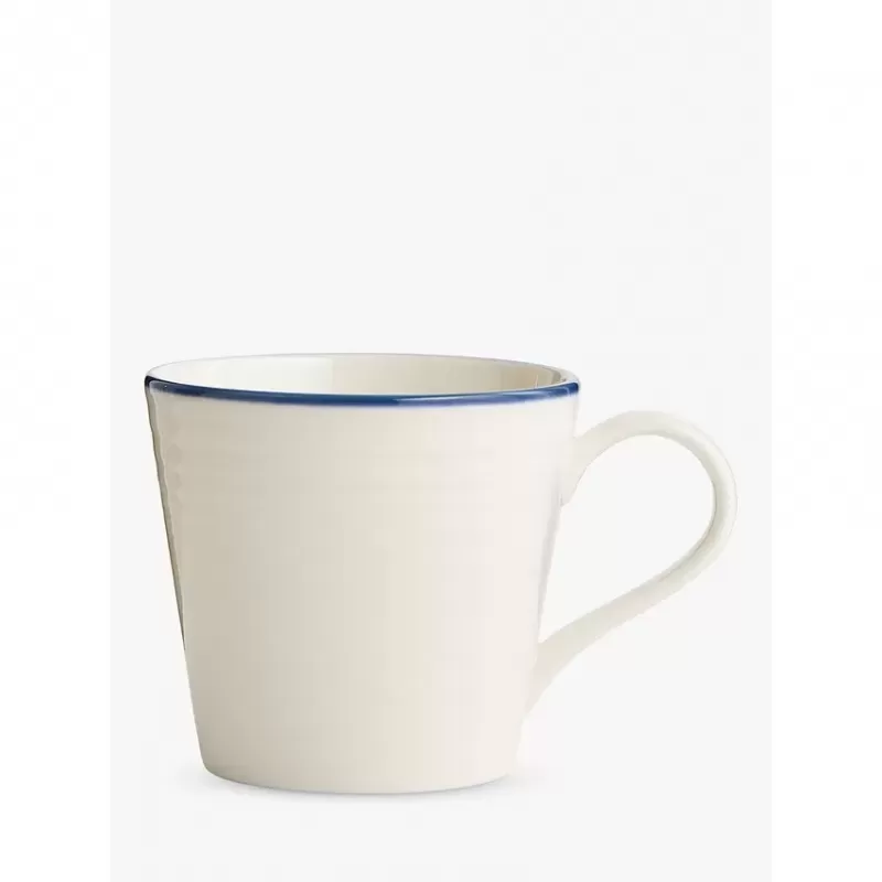 Royal Doulton Gordon Ramsay Denim Line Mug Set of 4 Piece | Blue/White