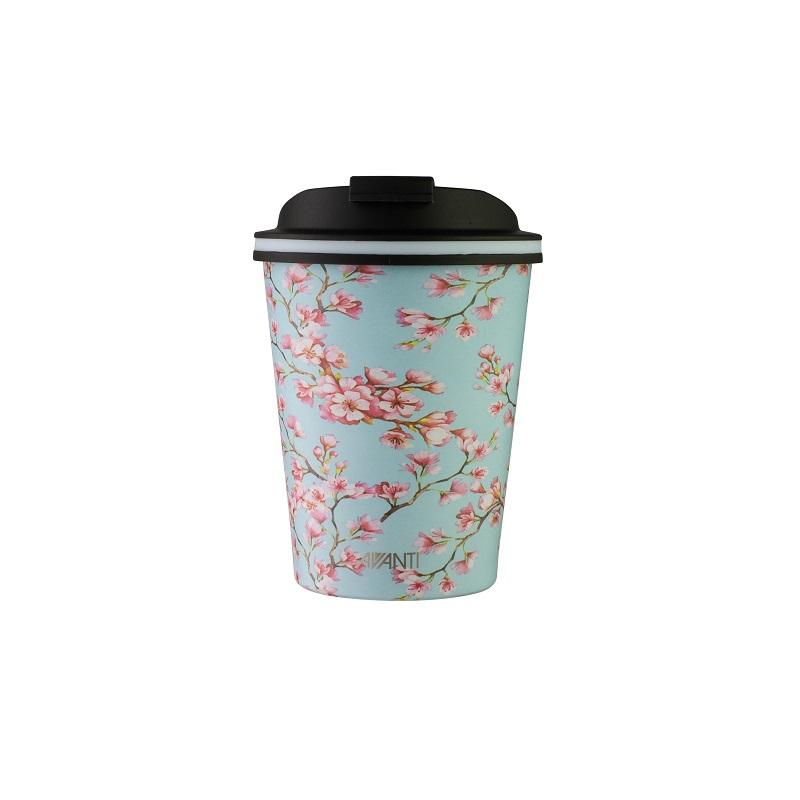 Avanti Go Cup Double Wall Stainless Steel Travel Cup 280ml  - Blossom