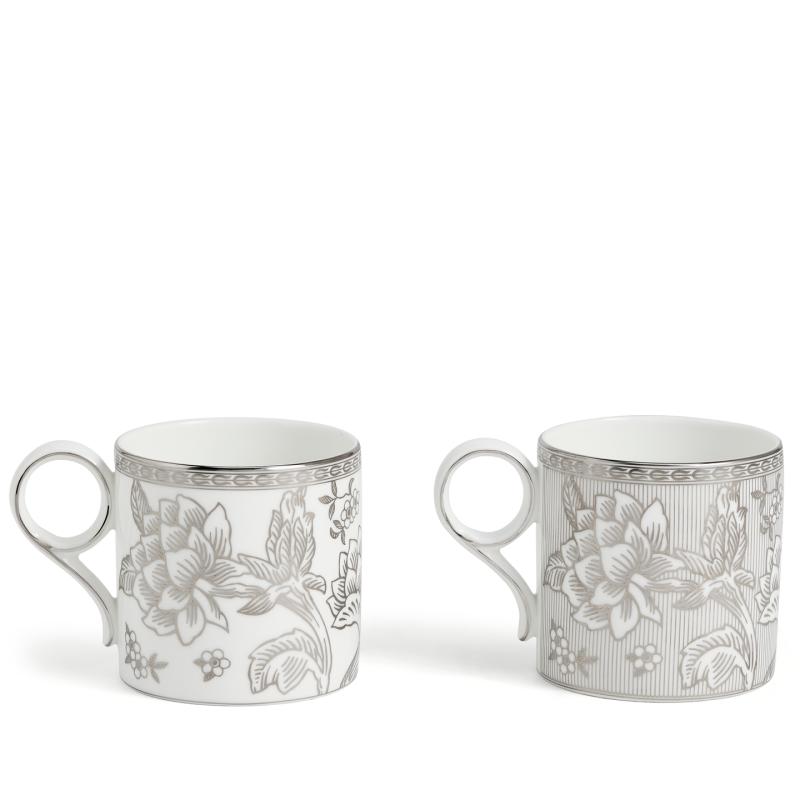 Wedgwood Silver Tonquin Mug 330ml | Set of 2