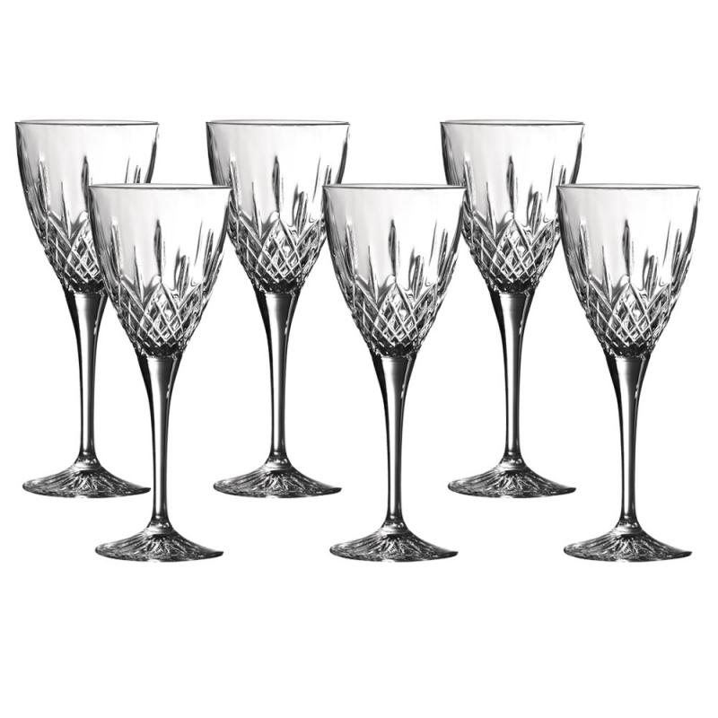 Royal Doulton Earlswood Crystalline Wine Goblets 250ml Set of 6 Glasses