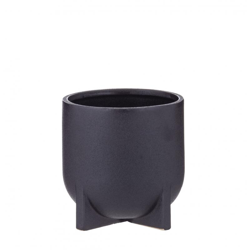 Rogue Megan Pot Black 14x14x14cm