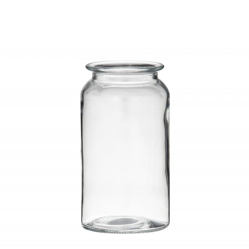 Rogue Glass Lip Vase Clear 11x11x20cm