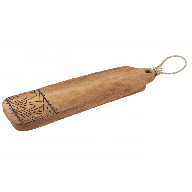 Amalfi Marula Serving Board | Natural/Black 48x15x2.5cm