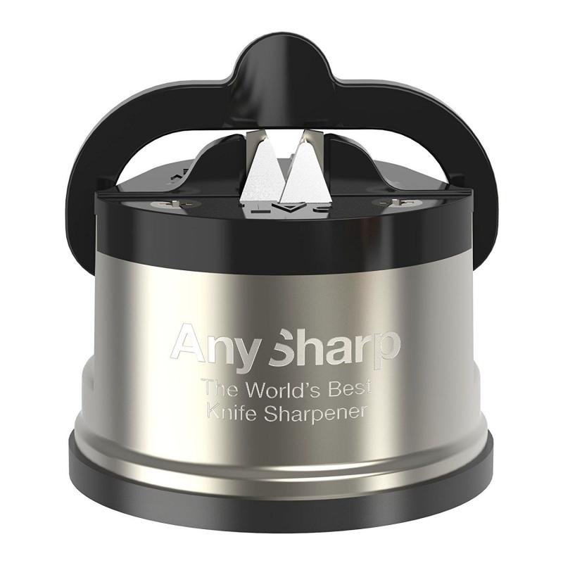 Anysharp Pro Metal Knife Sharpener -  Gunmetal Grey/Black