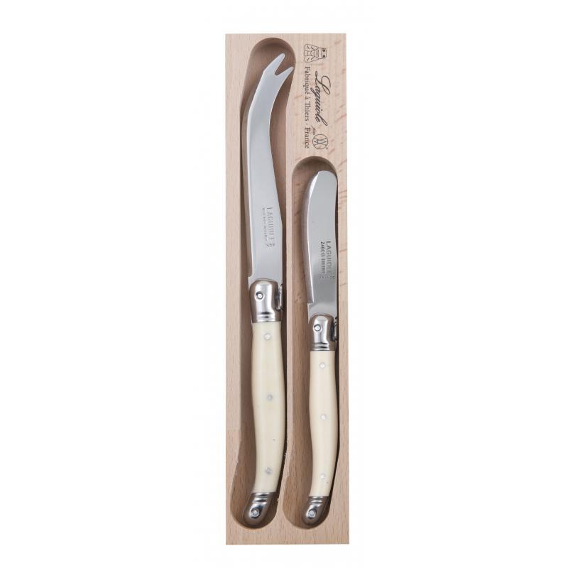 Andre Verdier Debutant Cheese Knife Set 2pce Ivory 25x6x2cm