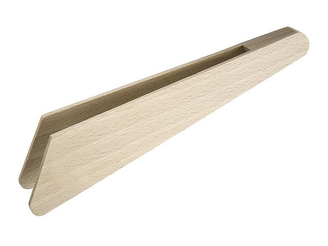 Academy European Beechwood Toast Tongs Natural 17.5x4.8x3.5cm